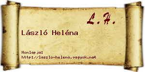 László Heléna névjegykártya