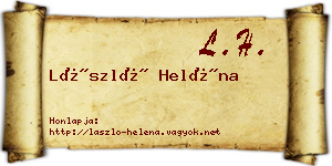 László Heléna névjegykártya