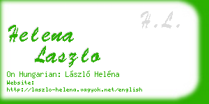 helena laszlo business card