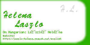 helena laszlo business card